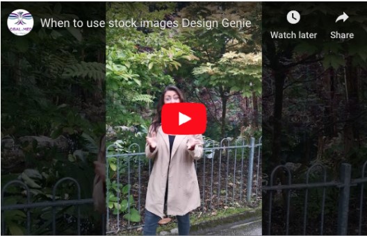 Knowing When To Use Stock Photos – Design Genie Tips
